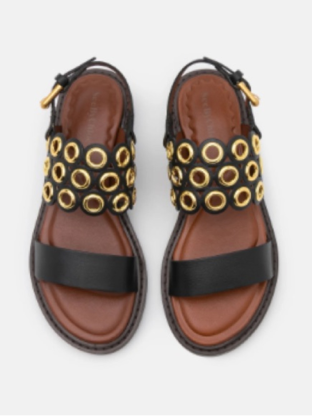 See By Chloe Steffi Leather Sandals size 37/7-7.5